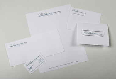 Premier Residential Mortgage of Texas Logo and Stationery Package
